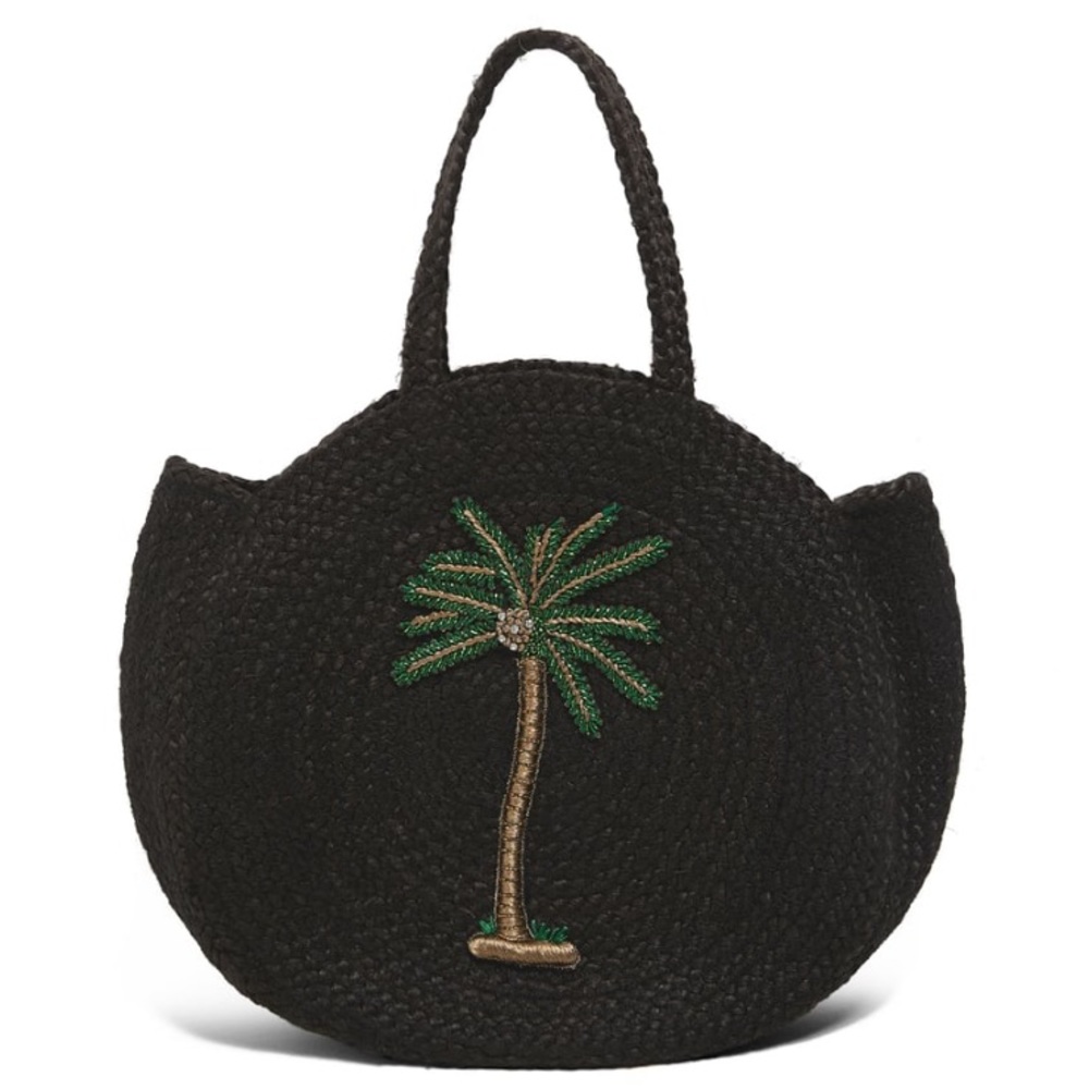 Zara Jute Embroidered Bag NWT 🏖Vacay Friendly🏝